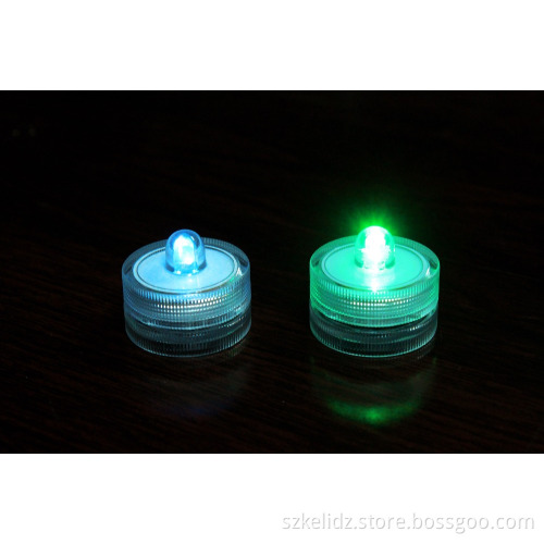 1.25 Inch Mini wedding occasion submersible led tea light for christma/party/table decoration